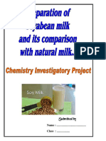 Toaz - Info Preparation of Soybean Milk Its Comparison With Natural Milk PR