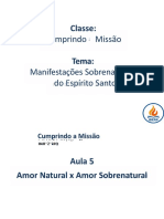 Amor Sobrenatural x Amor Natural