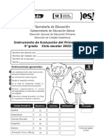 5° Inst. Eval. 1er. Momento Ciclo Escolar 22-23