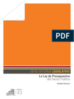 La Ley de Presupuestos: principios, tramitación y particularidades