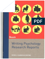 Starreveld - Writing Psychology Research Reports