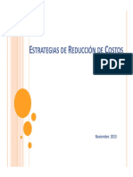 Estrategias de Reduccion de Costos