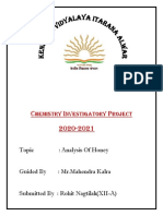 Analysis of Honey