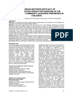 Comparison Between Efficacy of Clarithromycin Versus Ceftriaxone in The Treatment of Community Acquired Pneumonia in Children