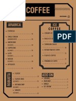 Fatima Coffee Shop Menu and Drinks List