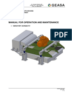 Manual for Operation and Maintenance of Vibrating Screen PV