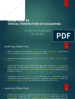 CH 12 Critical Perspectives of Accounting