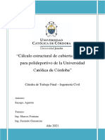 Cálculo Estructural de Cubierta Metálica para Polideportivo de La Universidad Católica de Córdoba 15-09-22 ULTIMA CORRECCIONES