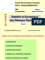 Chapitre 01 Generalites Sur La Stabilite Et Dynamique Des Reseaux Electriques 2021 Final