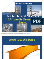 L16 - Laterally Unrestrained Beams