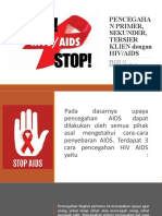 Pencegahan Primer, Sekunder, Tersier Hiv