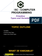 3 CS115C - COMPUTER PROGRAMMING Introduction