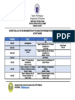 DepEd Samar District Roll-Out on Teacher Induction Program