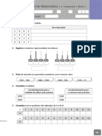 Avaliação Semestral - 1.º Semestre - Nível 1