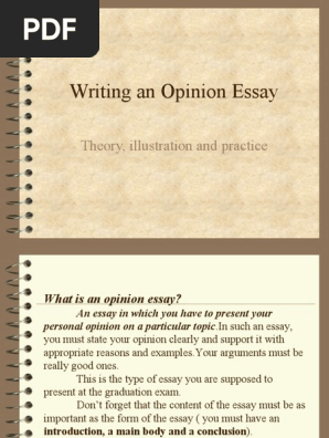 Opinion Writing