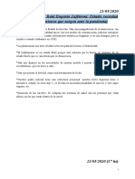 Charla-Debate de Raúl Eugenio Zaffaroni - Estado, Sociedad y Crisis (Tensiones Que Surgen Ante La Pandemia)