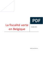 La Fiscalite Verte en Belgique
