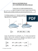 Fuerzas Distribuidas Centroides Y Centros de Gravedad: F W W W W