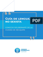 Guía Lenguaje No Sexista - Concejo Deliberante