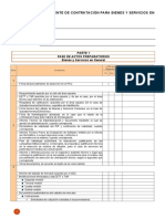 Checklist Del Expediente de Contratación para Bienes y Servicios en General Subasta Inversa