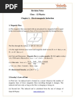 Class 12 Physics Revision Notes Electromagnetic Induction