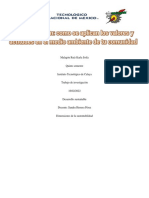 Investigación Como Se Aplican Los Valores y Actitudes en El Medio Ambiente de Tu Comunidad