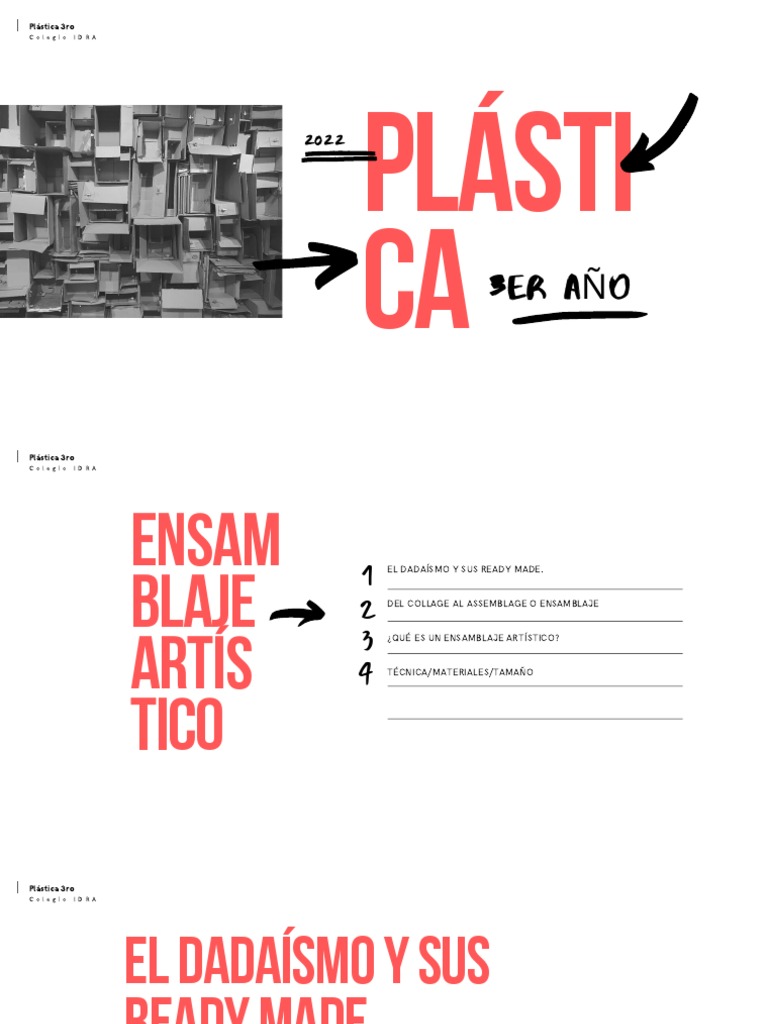 Presentación Ensamblaje Artístico PDF Collage Pablo Picasso