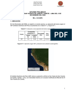 Informe Del Sismo de 3.8 ML A 26 KM Al Sur Oeste de San Vicente de Cañete Cañete - Lima