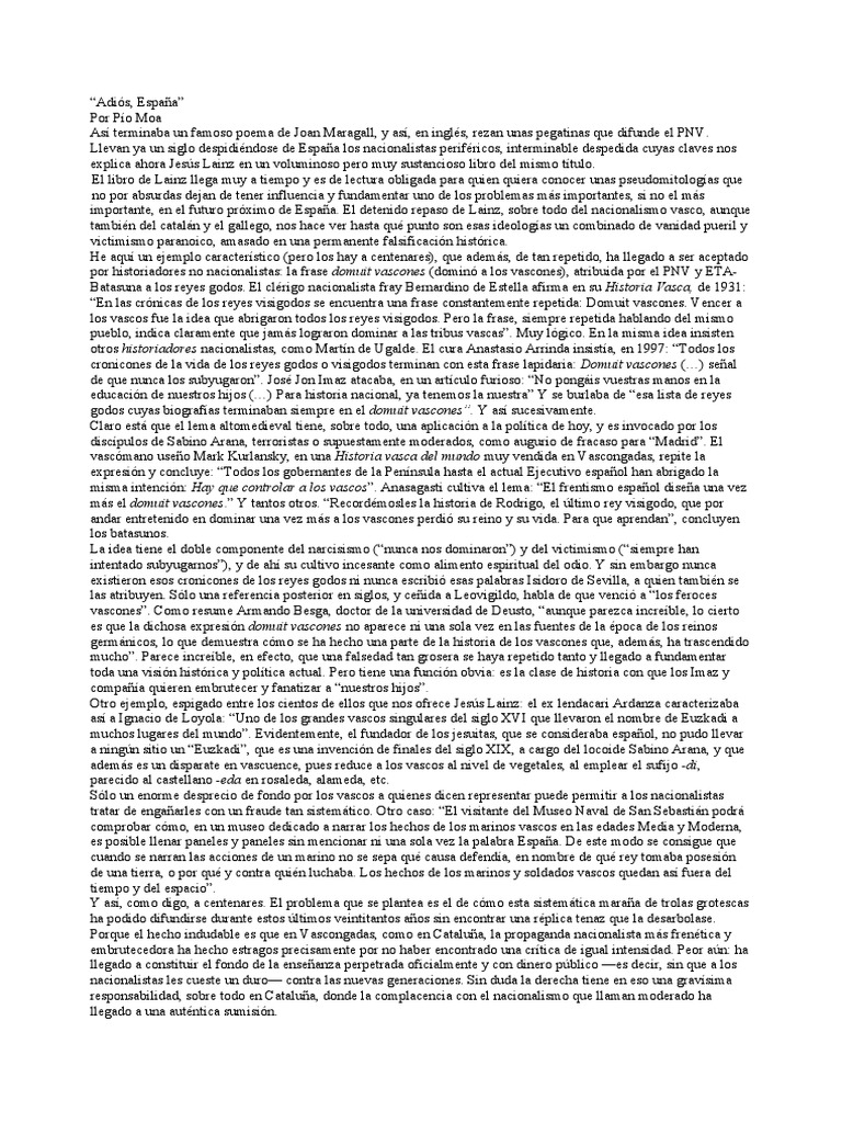 Adiós Descargar gratis PDF País Vasco Autónoma) España