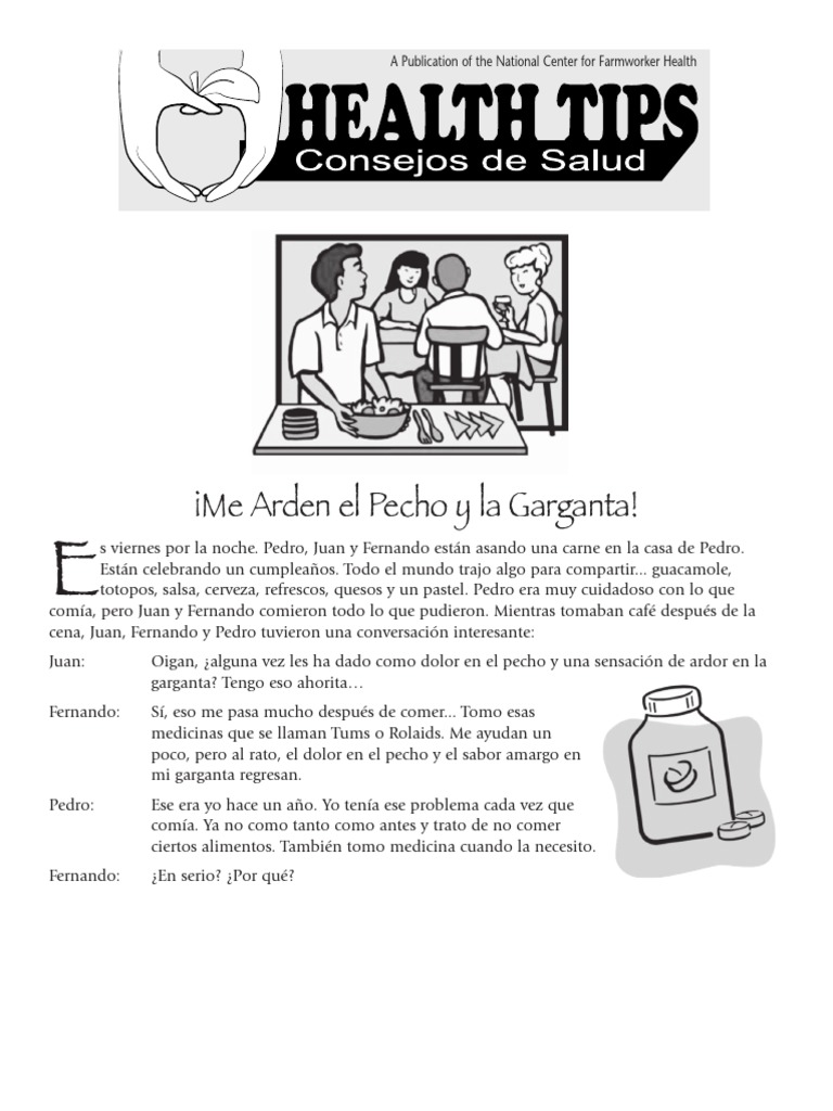 HT Heartburn Gerd Spanish PDF Esófago La enfermedad por reflujo gastroesofágico