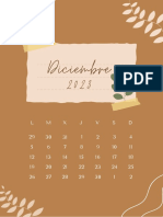 Calendario Septiembre A4 Imprimible Bonito Marrón