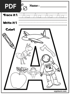 A to Z Alphabet Coloring ABC Book