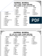 Jadwal Ronda