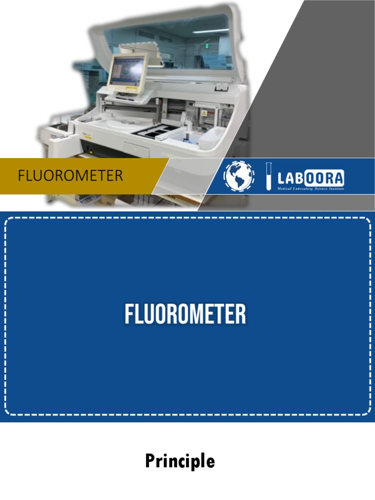 05 Fluorometer PDF Fluorescence Spectroscopy Fluorescence