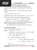 3 - Roots of Complex Numbers