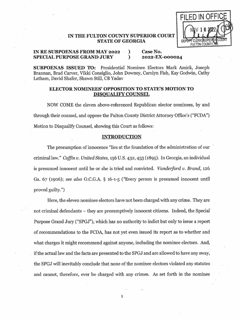 Ga Filing Download Free PDF Sixth Amendment To The United States