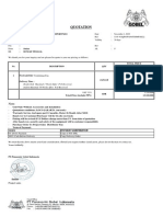 Panasonic Ventilating Fan Quotation for PT. Sinergi Management Propertindo