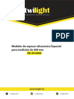 Medidor de espesor ultrasónico Especial para medición de 400 mm