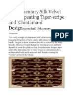 Fragmentary Silk Velvet Tiger-stripe Chintamani Design