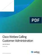 Webex Customer Admin Lab Workbook - V10102022final