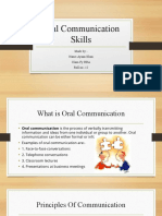 Oral Communication Skills