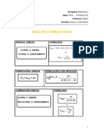 Análise Combinatória e Probabilidades