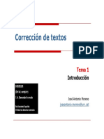 Corrección de Textos - TEMA 1