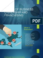 Forms of Businesss Ownership and Franchising