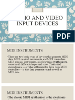 Audio and Video Input Devices
