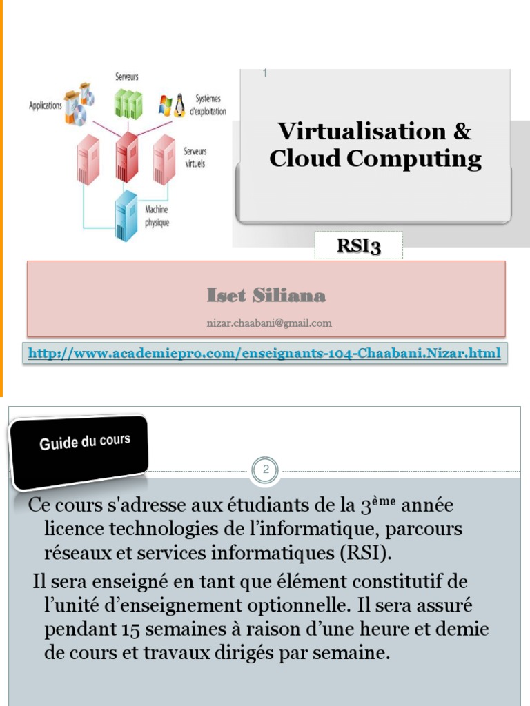 Cours sur Virtualisation et Cloud Computing | PDF | Virtualisation ...