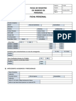 Ficha de Registro de Ingreso de Personal - 1