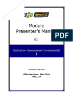Module PM-Application Development Foundation 1-Ver 1.0