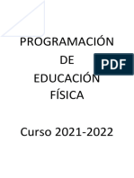 Programación DE Educación Física Curso 2021-2022