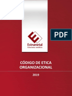 Codigo de Etica Organizacional. 2019